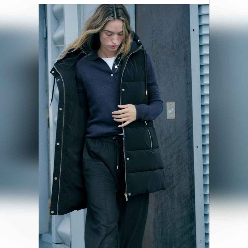 NWOT Zara long puffer vest